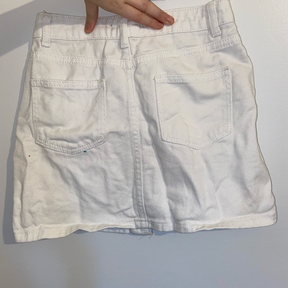 White forever 21 button up jean skirt - Picture 2 of 3